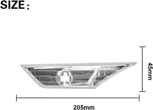 Miniatura 4 de Juego de luces indicadoras de giro de lentes transparentes blancas LED completas ADIIL para parachoques delanteros Compatible con Honda Civic 10ª