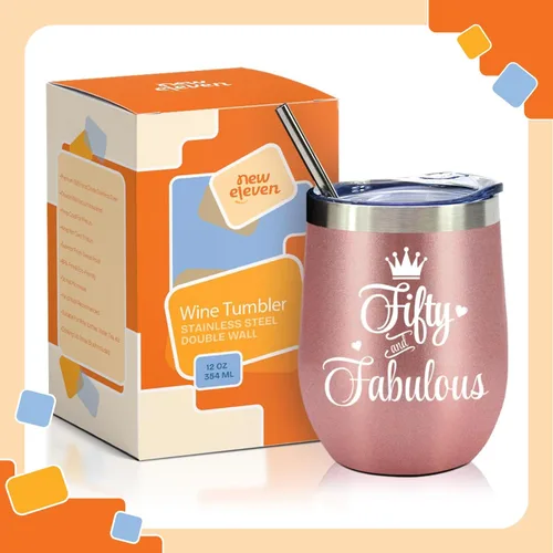 Miniatura 2 de NewEleven Regalos de cumpleaños número 50 para mujeres, ella, decoraciones de cumpleaños número 50 en 1976, regalo para mujeres que cumplen 50 a 50