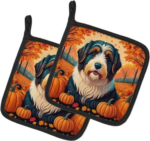 Miniatura 36 de Caroline's Treasures DAC1022PTHD Border Collie - Juego de soportes para ollas resistentes al calor, almohadillas calientes para horno, para cocinar