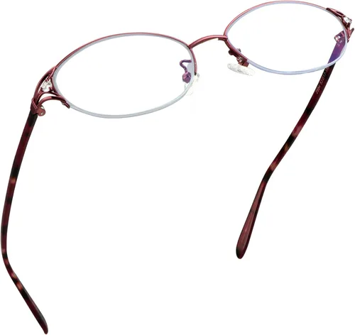 Miniatura 10 de LifeArt Gafas de lectura sin montura de aleación, gafas de bloqueo de luz azul, antirreflejos, púrpura (2339_purple)