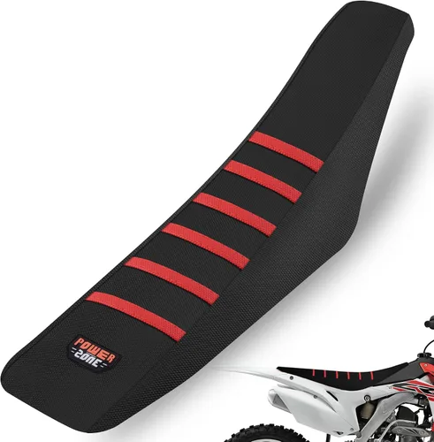 Miniatura 11 de Universal Funda de Asiento para Moto de Cross - Fundas de Asiento de Goma Suave Acanalada para Motocross Enduro Azul