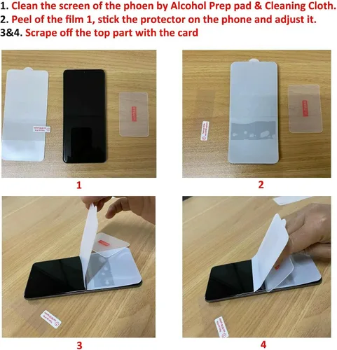 Miniatura 3 de LOOKSEVEN Paquete de 3 protectores de pantalla de hidrogel para Samsung Galaxy Note 20, película de TPU de alta sensibilidad (no templada)