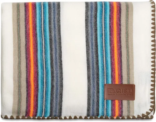 Miniatura 16 de QISU Manta de lana de alpaca, grande, hermosa, cálida, variada, 85 x 65 pulgadas, ultrasuave, hipoalergénica y transpirable, tela que no pica ni