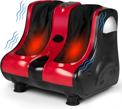 Miniatura 8 de MEDIMALL Masajeador de pies y pantorrillas, masajeador eléctrico de pies con calefacción suave y función de vibración, inclinación ajustable