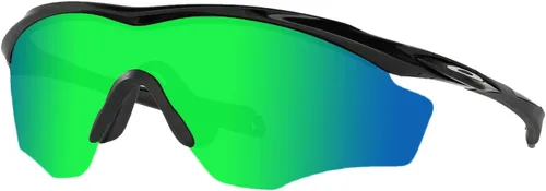 Miniatura 2 de Kygear Lentes de repuesto polarizadas compatibles con el marco Oakley M2 para hombres y mujeres, Armadura negra y verde menta y rojo fuego