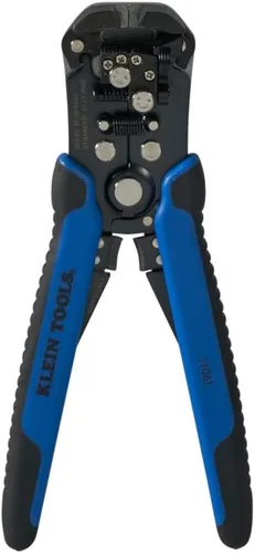 Miniatura 10 de Klein Tools 80013 Pelacables / Crimpadora de trinquete, kit de herramientas de crimpado eléctrico con pelacables automático y crimpadora