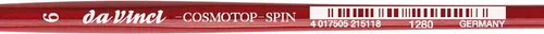 Miniatura 293 de da Vinci Watercolor Series 5580 CosmoTop Spin Pincel de Pintura, Redondo Sintético con Mango Rojo
