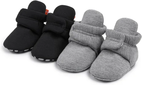 Miniatura 95 de Sawimlgy - Botines de algodón antideslizantes para recién nacido, con agarre, para cuna o para el invierno