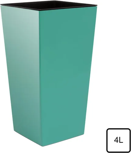 Miniatura 44 de Prosper Plast DURS125-S433 Urbi - Maceta cuadrada (5.0 x 5.0 x 7.9 in), color gris