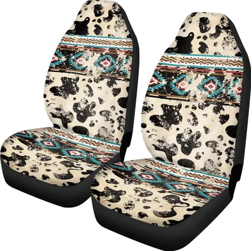 Miniatura 14 de UNICEU Juego de 2 fundas de cojín para asiento de automóvil, diseño de calavera gótica negra, lavable, accesorios interiores antideslizantes