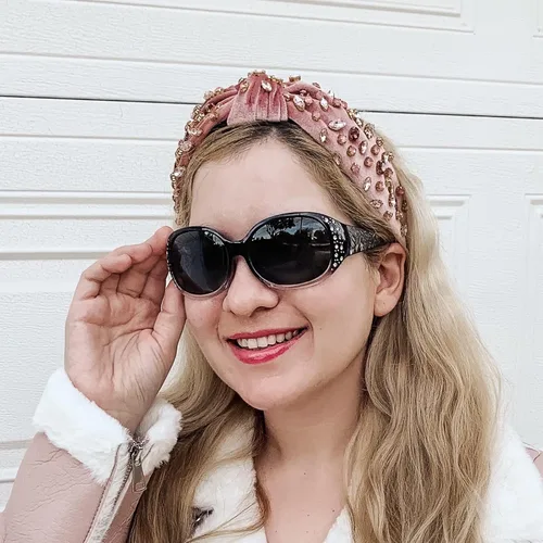 Miniatura 2 de LVIOE Gafas de sol polarizadas para mujer gafas de sol envolventes con diamantes de imitación con lente de protección UV LS008