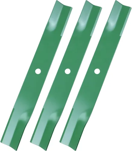 Miniatura 21 de GELASKA Paquete de 2 cuchillas 532138971 para cortacésped de alta elevación con pernos 532193003 – Compatible con cubiertas de cortacésped Craftsman