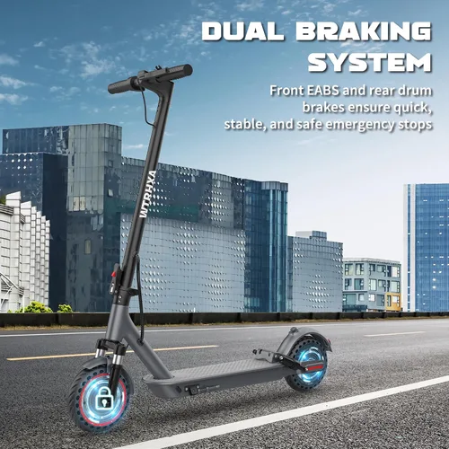 Miniatura 9 de Electric Scooter, Electric Scooter for Adults, 350W/500W Motor, 19 Mph Speed, 15/25 Miles Ranges, 8.5"/10" Solid Tire, Folding E-Scooter Adult