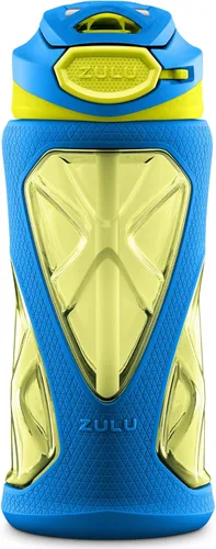 ZULU Torque 2 Pack 16oz Plastic Kids Water Bottle Azul