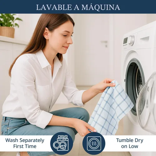Miniatura 8 de LANE LINEN Juego de Toallas de Cocina de Algodón, Paquete de 6 – Absorbentes, de Secado Rápido, Toallas para Platos, 18" x 28", Suaves, Toallas