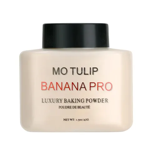MO TULIP Banana Pro - Polvo de hornear suelto, polvo facial de larga duración, fácil de maquillar para tonos de piel medianos (1.5 onzas)