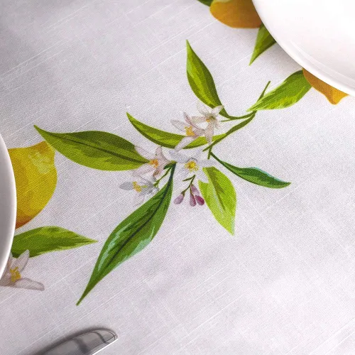 Miniatura 6 de ARTABLE Mantel Rectangular de Primavera con Estampado de Flores, Hierba y Patrones Florales Vintage, Mantel para Mesa de Pascua, Camino de Mesa