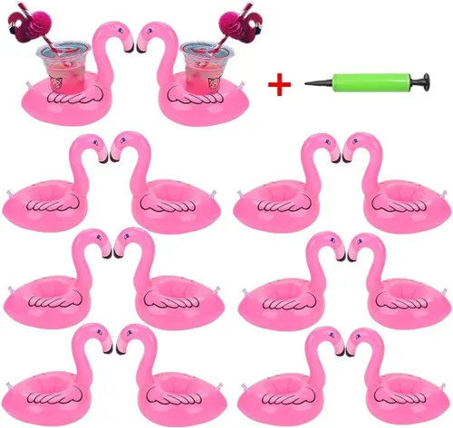 Soporte inflable para bebidas, flotadores para piscina, portavasos flotantes, posavasos flotantes inflables para fiesta en la piscina