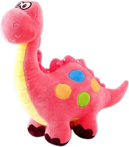 Miniatura 2 de Marsjoy Juguete de peluche de dinosaurio rosa de 14 pulgadas, animal de peluche de dinosaurio, juguete de dinosaurio para bebés, niñas y niños