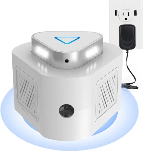 Repelente ultrasónico para ratones, disuasorio de ratas, enchufe, 4 modos, dispositivos electrónicos repelentes de ratones, repelente de plagas,