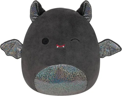 Squishmallows Original Emily el Murciélago de 8 pulgadas con orejas y barriga brillantes - Peluche ultrasuave de tamaño mediano oficial de Jazwares