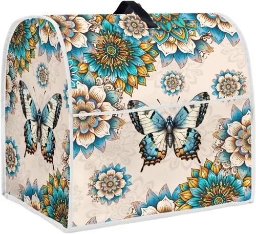 Miniatura 12 de Butterfly Kitchen Aid - Funda acolchada para batidora de pie, se adapta a todos los modelos de cabezal inclinable y elevador de tazón, tela