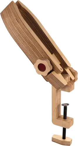 citian Poni de costura de madera, cuero para manualidades, fácil de llevar, portátil, fácil de viajar, mini poni de costura | Posición ajustable