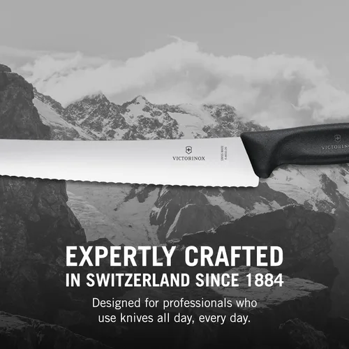 Miniatura 6 de Victorinox Swiss Classic - Cuchillo de pan curvo de 10.25 pulgadas con borde dentado y mango negro