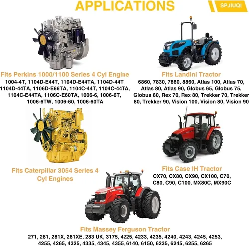 Miniatura 3 de Bomba de elevación de combustible ULPK0034 4224451M91 2641A067 para motor Perkins 1004.4 CAT 3054 compatible con Massey Ferguson 271 281 3175 4225