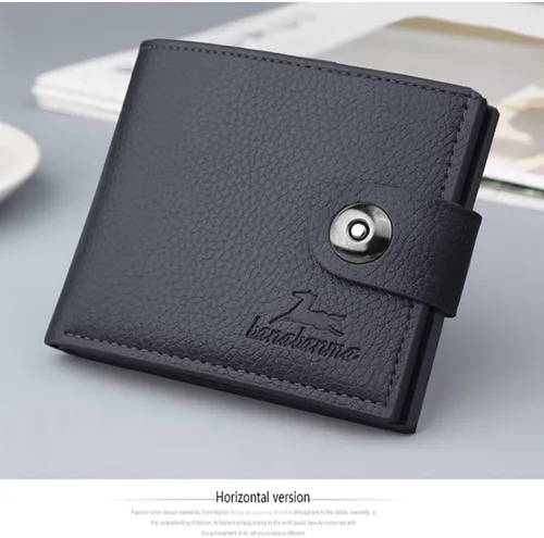 Miniatura 30 de Cartera delgada para hombre con monedero, cartera minimalista con cremallera, carteras plegables para hombre con tarjetero de crédito, cartera