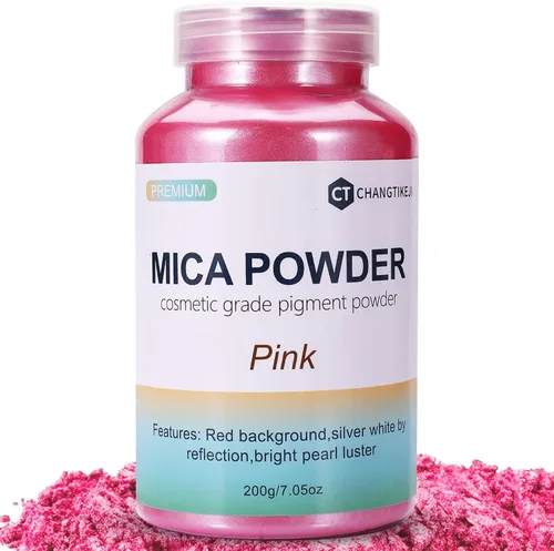 Miniatura 9 de CHANGTIKEJI Polvo de Mica ，100 Colores - 10g/Botella de Pigmento Natural para Resina Epóxica，Brillo de Labios，Sombra de Ojos,Ambientadores