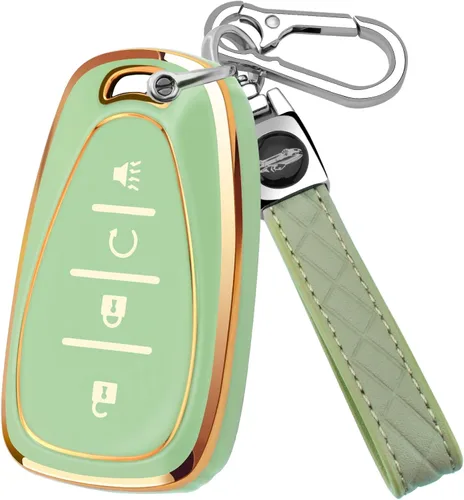 Miniatura 13 de XIYANG TRADE Funda para llavero Chevy con llavero, funda de TPU suave para llave de protección completa para Chevy Equinox Sonic Spark Traverse