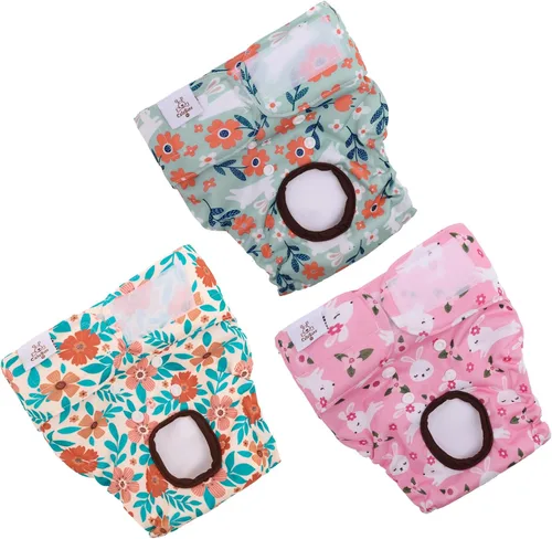 Miniatura 18 de CuteBone D36L - Pañales para perras, paquete de 3 unidades, tamaño L, D36L