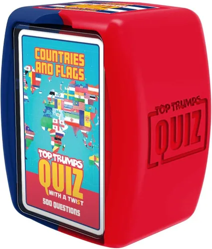 Top Trumps Países y Banderas: Juegos de preguntas - Trivia - Juegos para niños para aprender - Excelentes juegos de viaje y juegos de viaje en