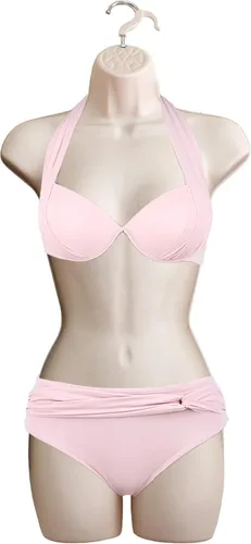 Miniatura 16 de Maniquí Femenino de Cadera de Torso Largo Espalda Hueca Cuerpo Apilable Forma de Vestido con Gancho Colgante para Exhibición de Camisetas, Encimera