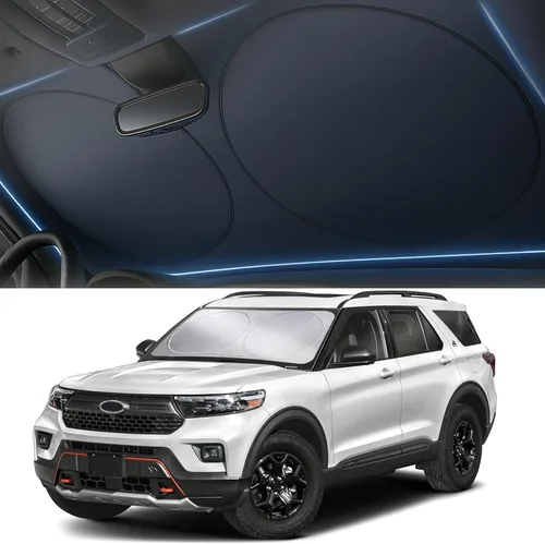 Miniatura 209 de Autovir Parasol para parabrisas Rivian R1S 2022-2024 2025 2026, parasol para ventana delantera, protección UV, bloqueador de calor, accesorios