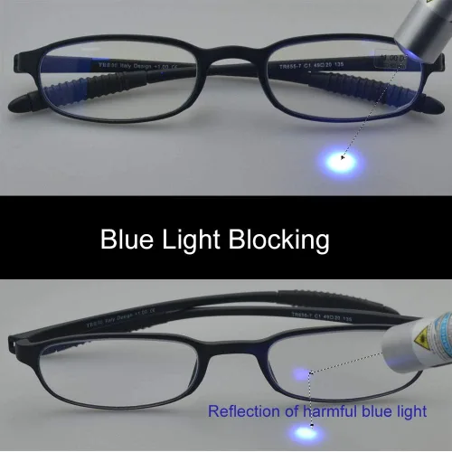 Miniatura 2 de Gafas de Lectura para Computadora con Bloqueo de Luz Azul (Flexibles y Ligeras) Lentes Portátiles de Plástico