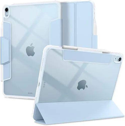Miniatura 11 de Spigen Funda para iPad 10.2, iPad de 9ª/8ª/7ª generación (2021/2020/2019), Ultra Hybrid Pro con parte trasera transparente y soporte para lápices