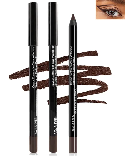 Miniatura 8 de Lápiz delineador de ojos de gel, 3 unidades, color marrón y negro, impermeable, a prueba de manchas, delineador de ojos, delineador de ojos, 2