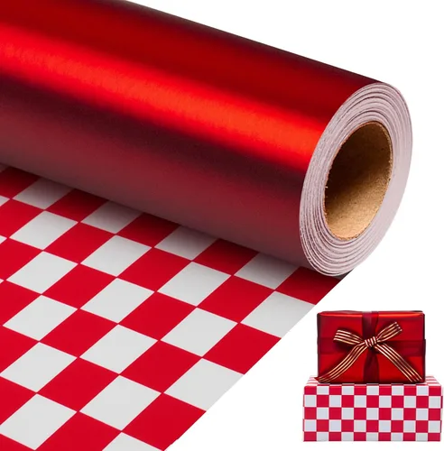 Miniatura 12 de Homeral Rollo de papel de regalo Jumbo de 30 pulgadas x 32.8 pies, color azul rey metálico para Navidad, cumpleaños, vacaciones, boda, baby shower