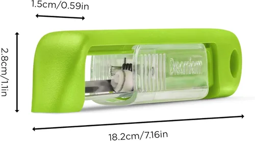 Miniatura 3 de Dreamfarm Sharple - Pelador vertical de verduras y alimentos autoafilable, color verde