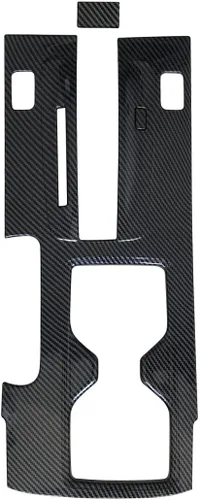 Miniatura 6 de ruihe Patrón de fibra de carbono para palanca de cambios de coche, panel de consola, cubierta de marco compatible con Honda Accord 2013 2014 2015