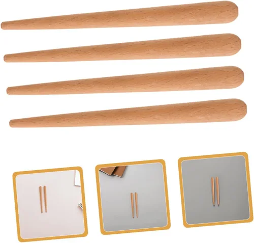Miniatura 8 de 10 palos de ritmo de madera Guiro para instrumentos de percusión con sonidos de raspado llamativos, herramientas de educación musical compactas