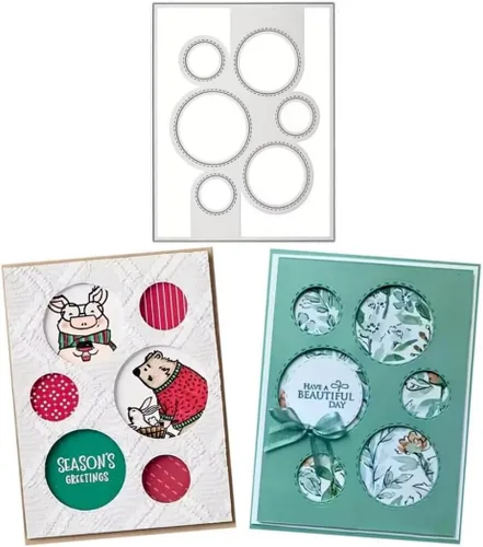 Miniatura 27 de Troqueles para álbumes de recortes, troqueles de corte de metal de cumpleaños para hacer tarjetas, plantilla de papel para manualidades, plantillas