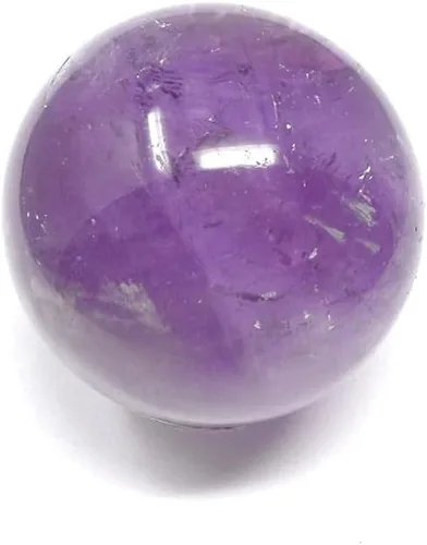 Miniatura 2 de Bolas Baoding de cristal de amatista de 1.4 pulgadas, pequeñas bolas curativas de cuarzo morado, bolas de mano para terapia de manos, alivio