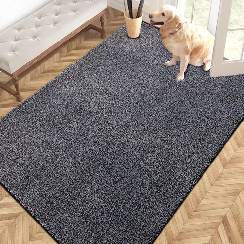 Miniatura 46 de PURRUGS Alfombra de área de fácil cuidado de 4 x 6 pies, antideslizante, lavable a máquina, tapete para puerta de perro, resistente a las manchas