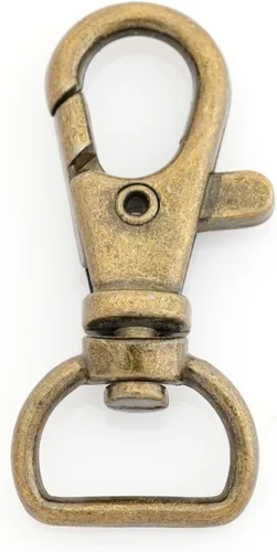 Miniatura 3 de CRAFTMEMORE Broches giratorios de langosta clásicos con cierre de gatillo CS10, clip para patio de tierra para bolsa de 1/2 pulgada, paquete de 10