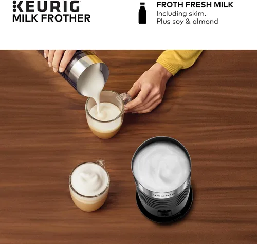 Miniatura 6 de Espumador Independiente Keurig Funciona con Leche No Láctea, Espumado Caliente y Frío, 6 Oz, Negro