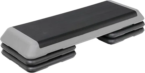 ZenStyle Banco aeróbico ajustable de 43 pulgadas con elevadores de 4/6/8 pulgadas, superficie antideslizante para cardio, entrenamiento de fuerza y