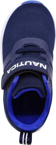 Miniatura 4 de Nautica - Tenis para niños con correa ajustable y cordones elásticos, zapatos informales cómodos para niños y niñas (bebéniño pequeño)